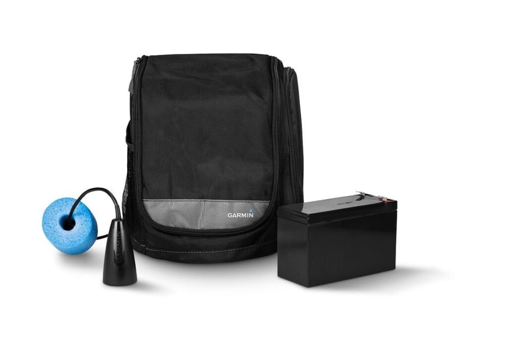 GARMIN SMALL PORTABLE ICE FISHING KIT WITH GT8HW-IF
